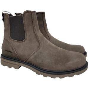 Sorel Men Carson Chelsea Waterproof Ankle Boots Size US 8.5 Major Brown Suede